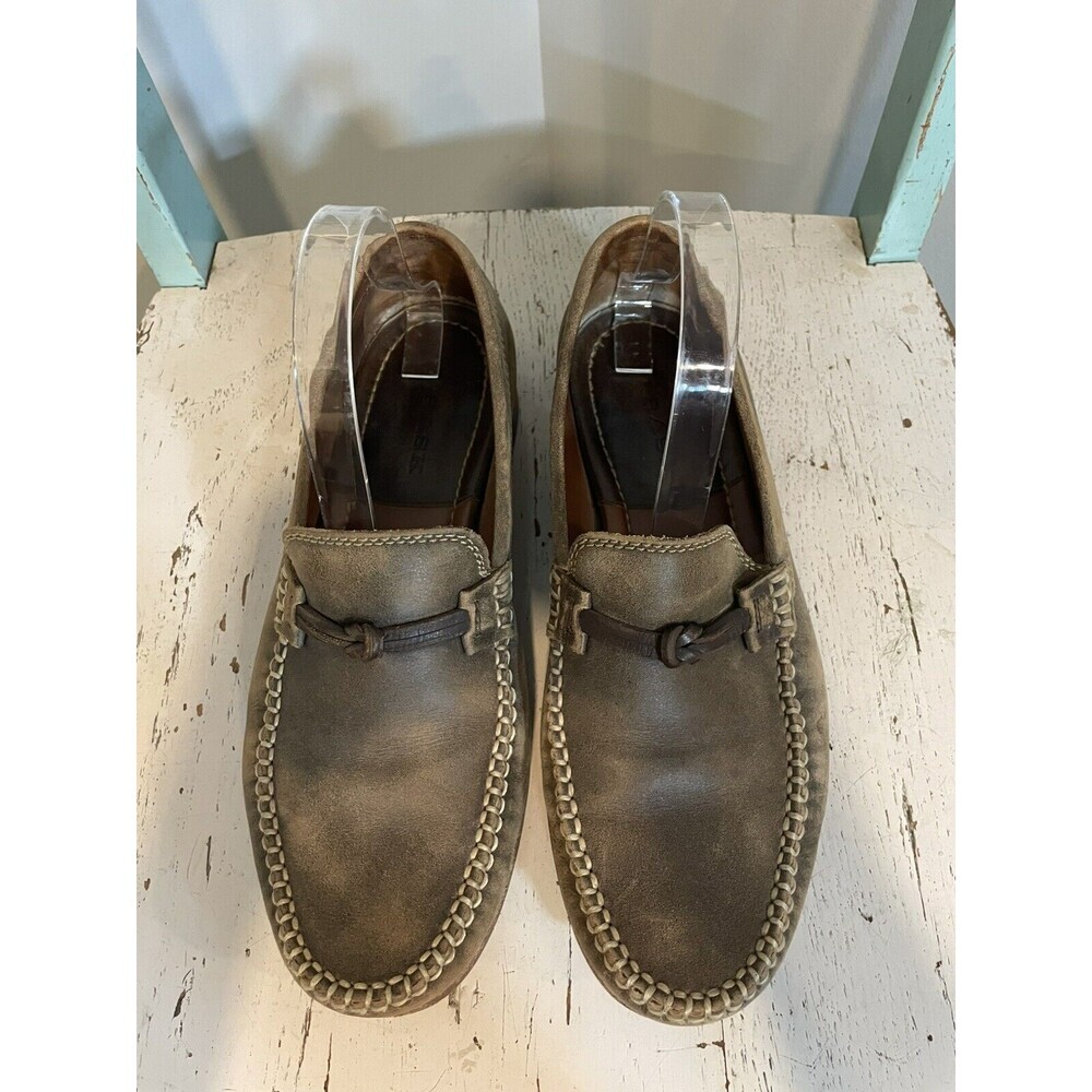 Trask Sawyer Loafers Size 9 Light Brown Slip-on 30-0855 Men’s Leather Knot - Picture 6 of 10